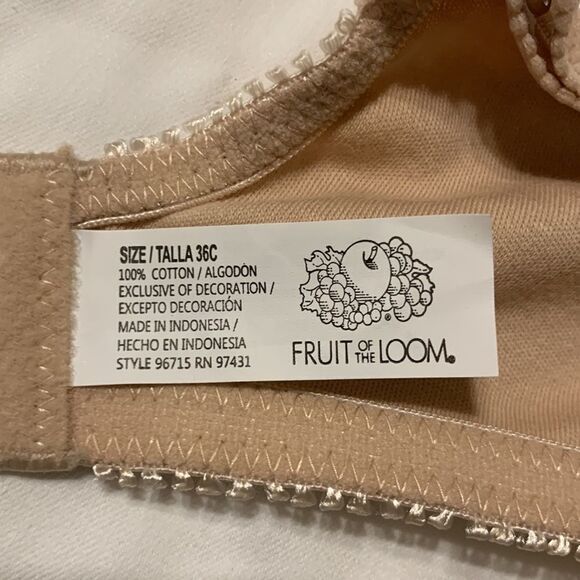 Fruit of the loom size 36C bra. New in package and never worn. - Picture 5 of 7